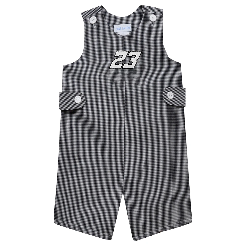 Toddler Vive La Fete Black Bubba Wallace Gingham Jon Bodysuit