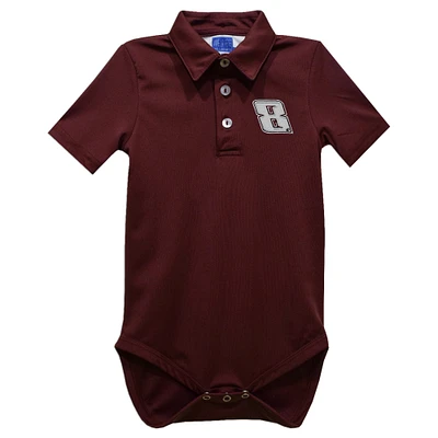 Infant Vive La Fete Maroon Kyle Busch Polo Bodysuit