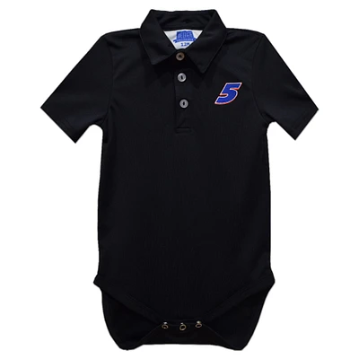 Infant Vive La Fete Black Kyle Larson Polo Bodysuit