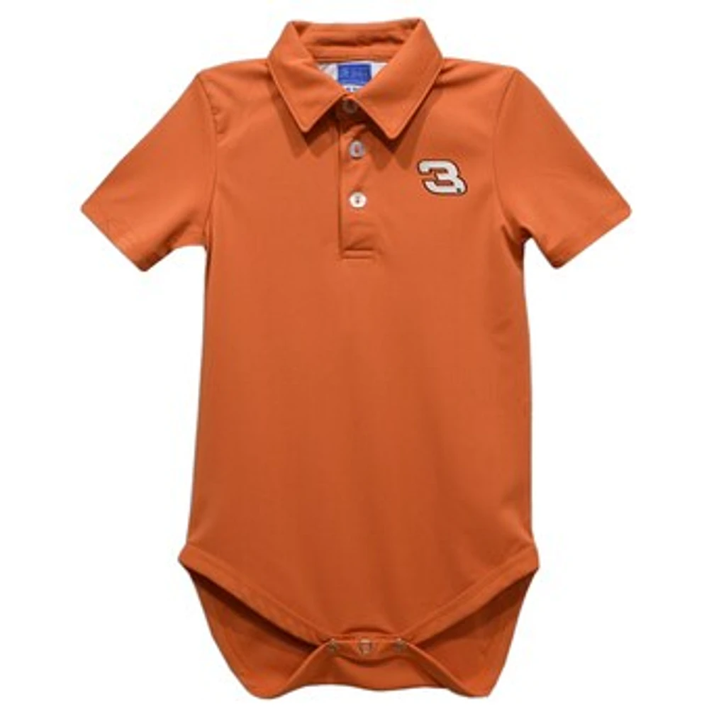 Infant Vive La Fete Orange Austin Dillon Polo Bodysuit