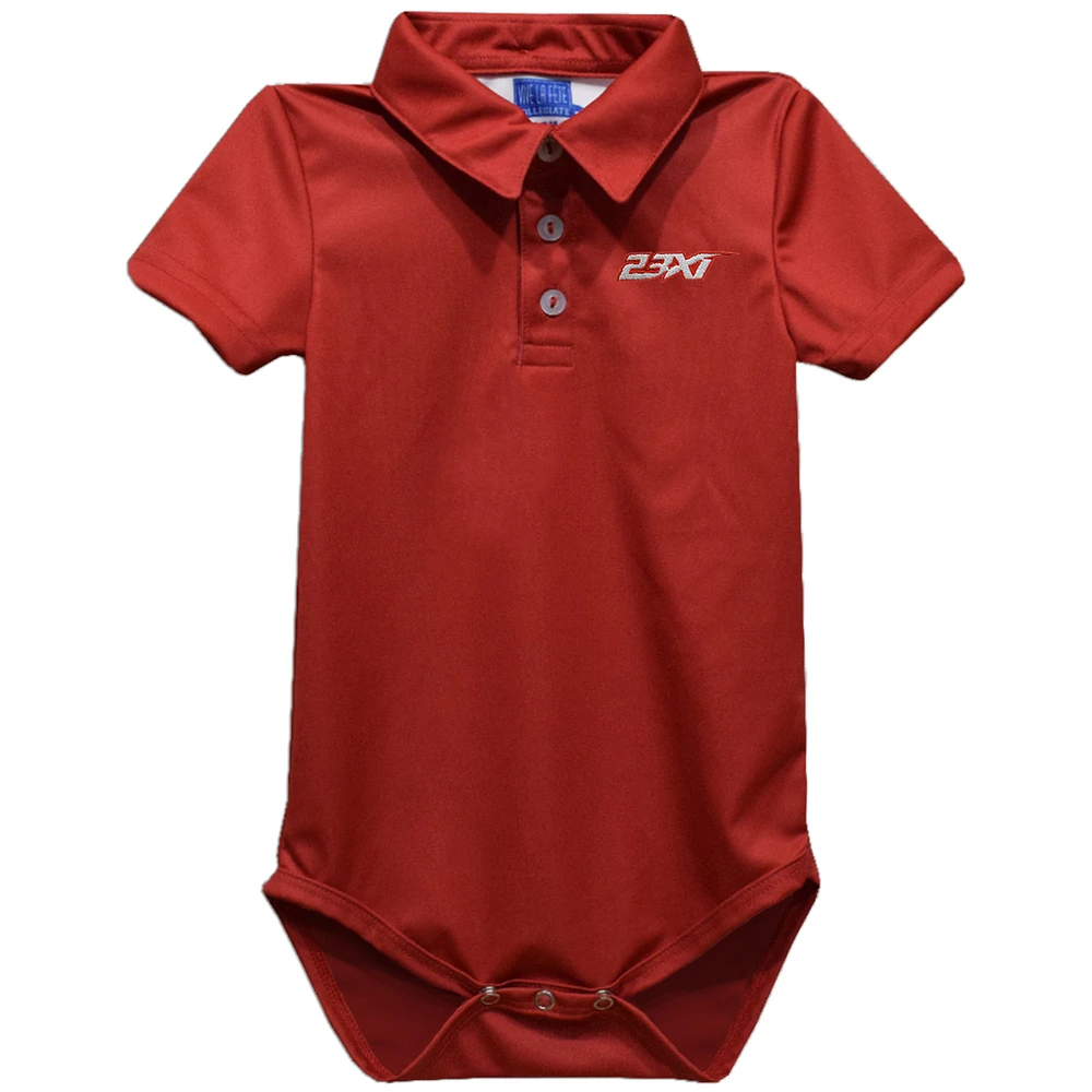 Infant Vive La Fete Red 23XI Racing Polo Bodysuit