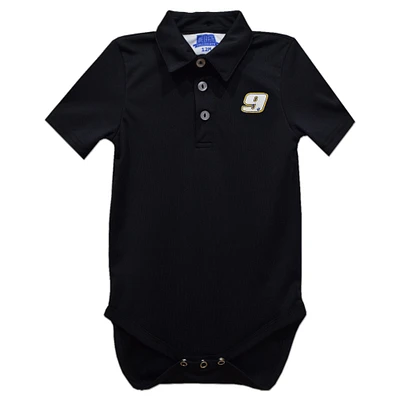 Infant Vive La Fete Black Chase Elliott Polo Bodysuit