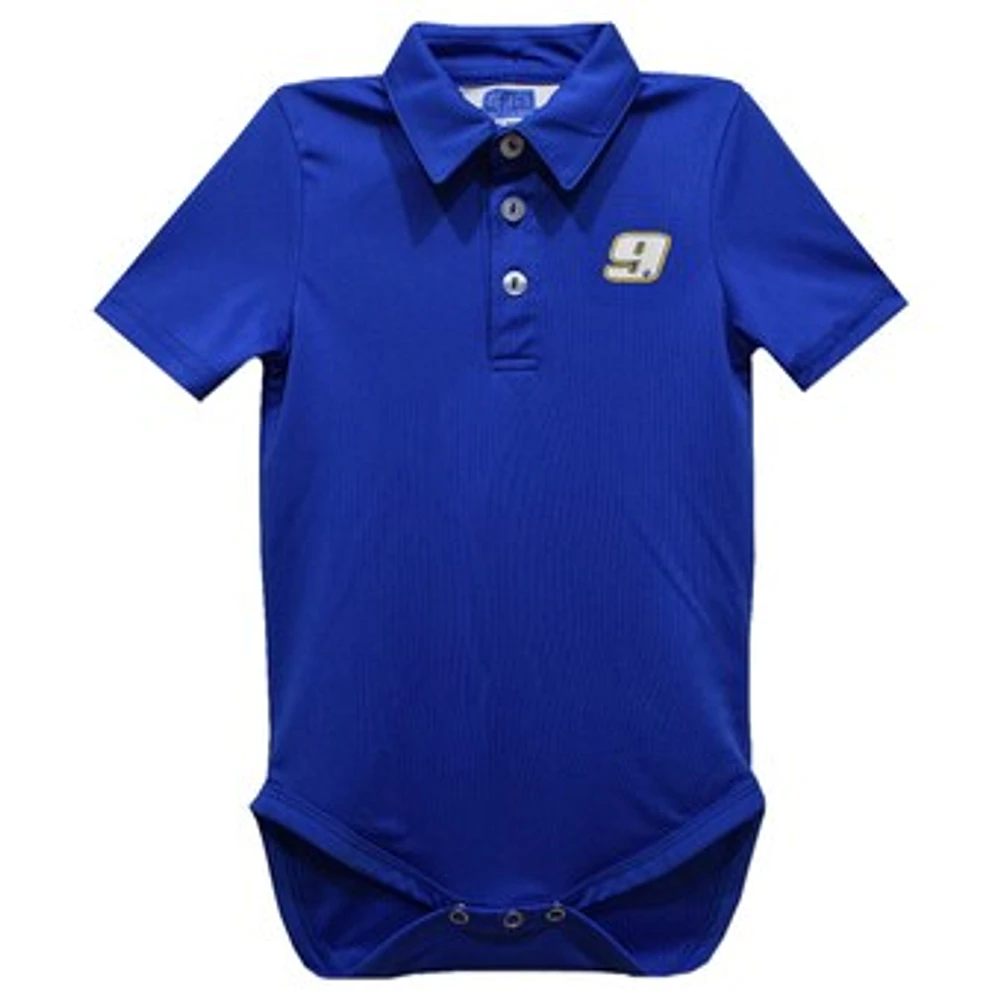 Infant Vive La Fete Blue Chase Elliott Polo Bodysuit