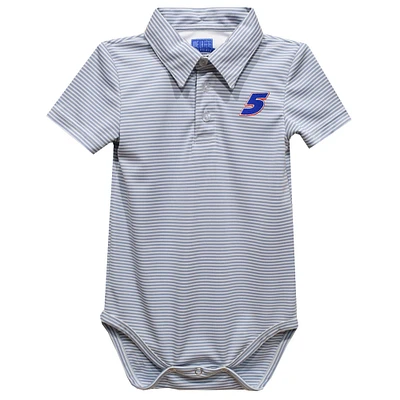 Infant Vive La Fete Kyle Larson Polo Pencil Stripe Bodysuit