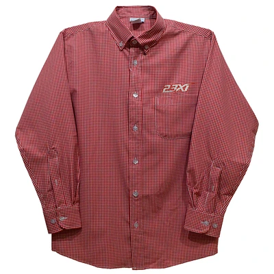 Infant Vive La Fete Red 23XI Racing Button-Down Long Sleeve Shirt