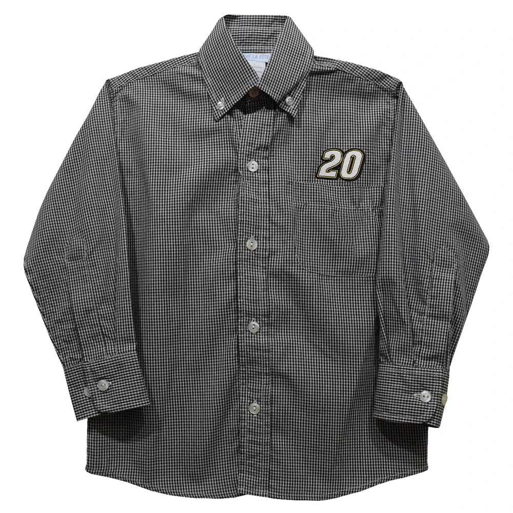 Toddler Vive La Fete Black Christopher Bell Button-Down Long Sleeve Shirt