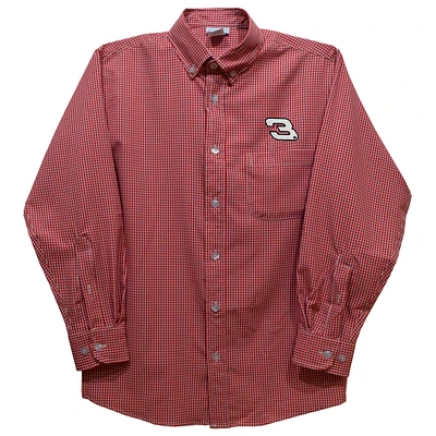 Youth Vive La Fete Red Dale Earnhardt Button-Down Long Sleeve Shirt