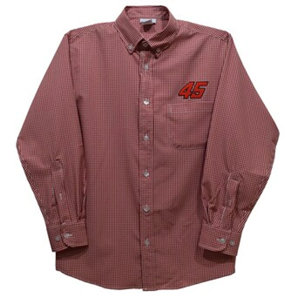 Youth Vive La Fete Red Tyler Reddick Button-Down Long Sleeve Shirt