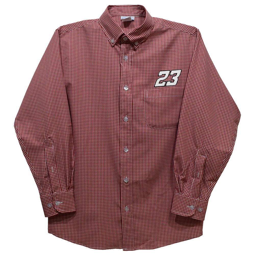 Youth Vive La Fete Red Bubba Wallace Button-Down Long Sleeve Shirt