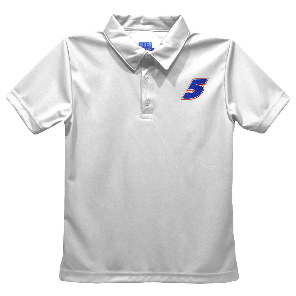 Youth Vive La Fete White Kyle Larson Polo