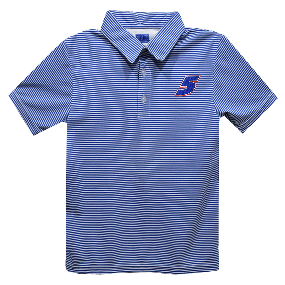 Toddler Vive La Fete Blue Kyle Larson Stripe Polo