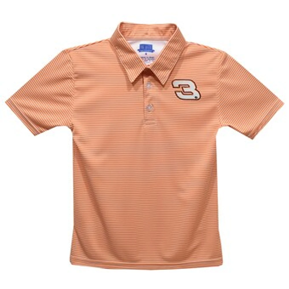 Toddler Vive La Fete Orange Austin Dillon Stripe Polo
