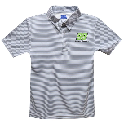 Toddler Vive La Fete Gray Daniel Suarez Stripe Polo