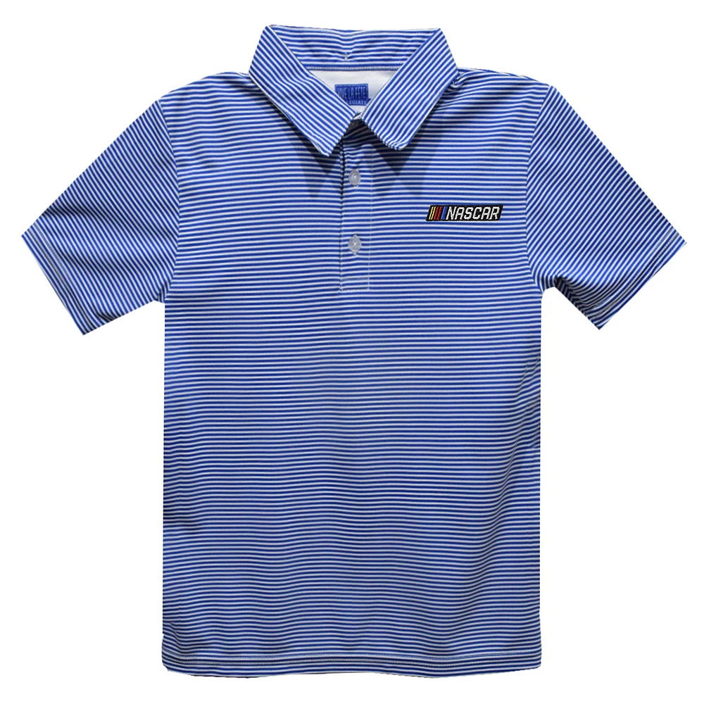 Toddler Vive La Fete Blue NASCAR Stripe Polo
