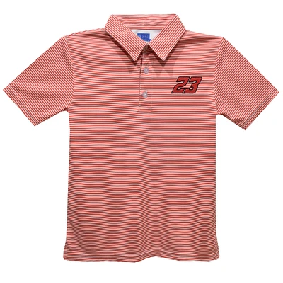 Youth Vive La Fete Red Bubba Wallace Stripe Polo
