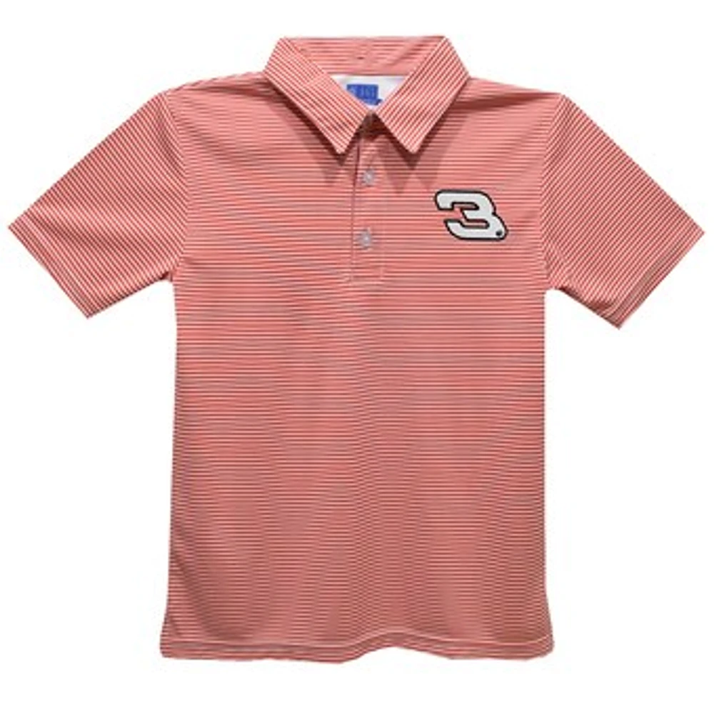 Youth Vive La Fete Red Dale Earnhardt Stripe Polo