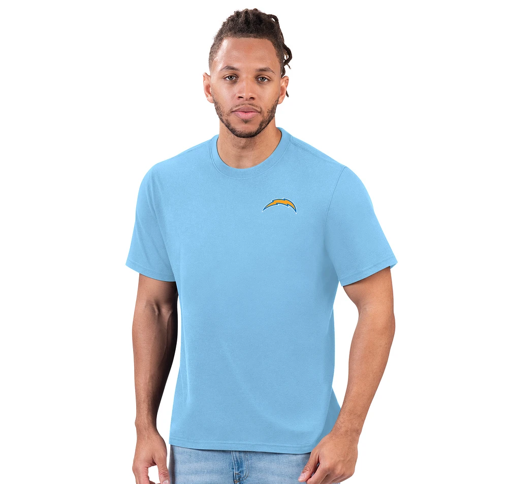 Men's Margaritaville Light Blue Los Angeles Chargers Wastin' Away T-Shirt