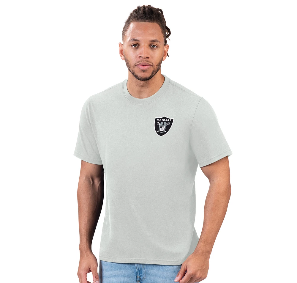 Men's Margaritaville Gray Las Vegas Raiders Wastin' Away T-Shirt