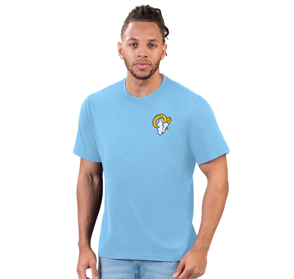 Men's Margaritaville Light Blue Los Angeles Rams Wastin' Away T-Shirt