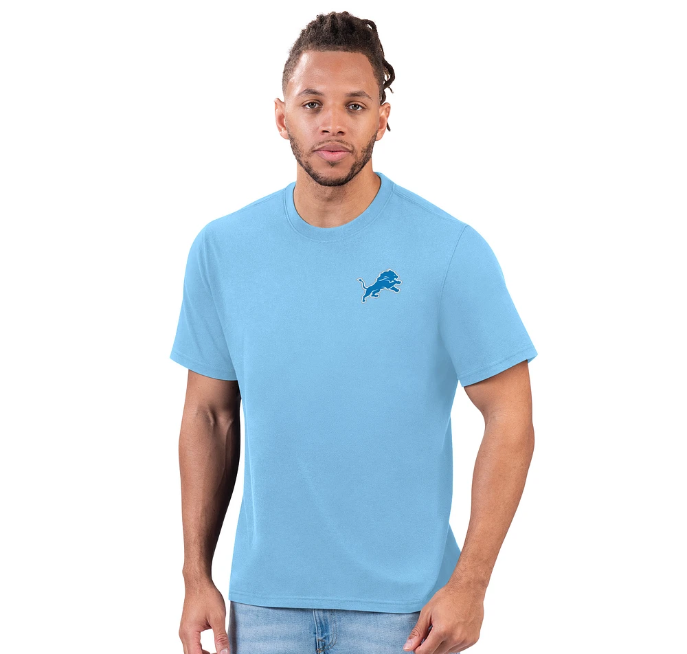 Men's Margaritaville Light Blue Detroit Lions Wastin' Away T-Shirt