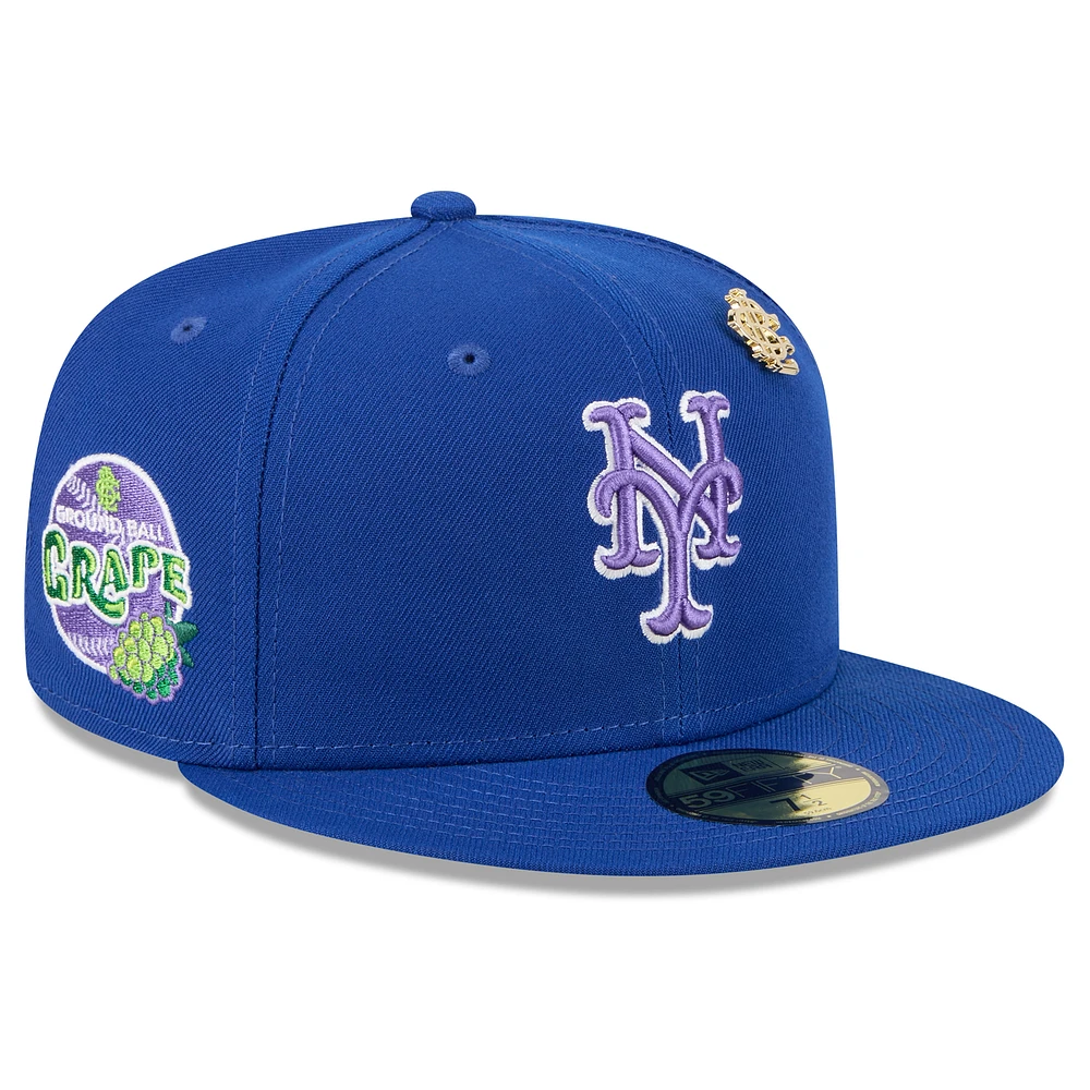 Men's New Era Royal York Mets 2025 Big League Chew 59FIFTY Fitted Hat