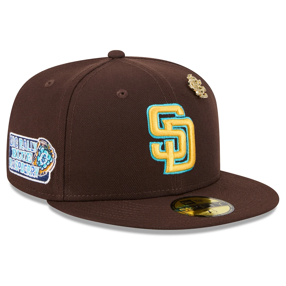 Men's New Era Brown San Diego Padres 2025 Big League Chew 59FIFTY Fitted Hat