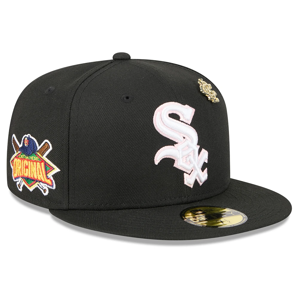 Men's New Era Black Chicago White Sox 2025 Big League Chew 59FIFTY Fitted Hat