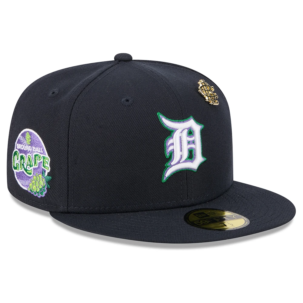 Men's New Era Navy Detroit Tigers 2025 Big League Chew 59FIFTY Fitted Hat