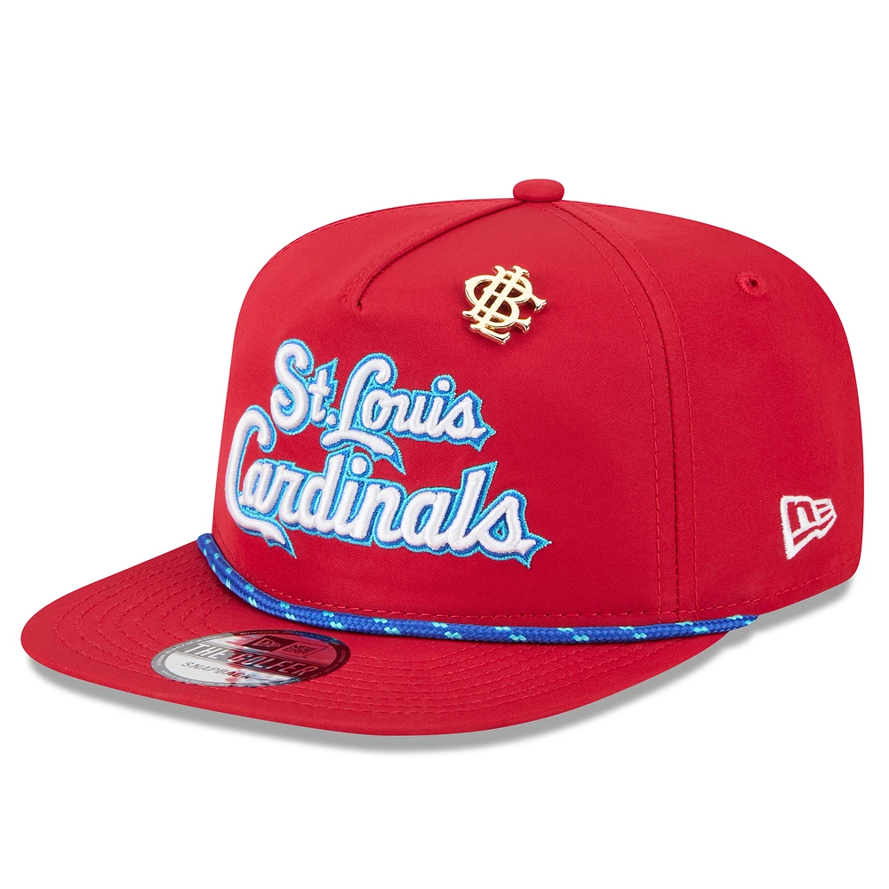 Men's New Era Red St. Louis Cardinals 2025 Big League Chew Golfer Snapback Hat