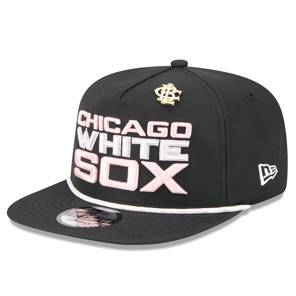 Men's New Era Black Chicago White Sox 2025 Big League Chew Golfer Snapback Hat
