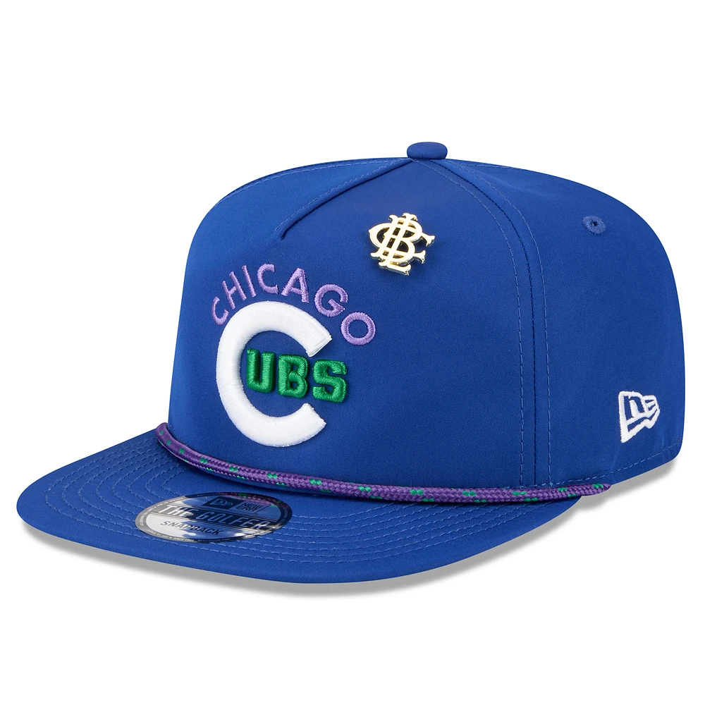 Men's New Era Royal Chicago Cubs 2025 Big League Chew Golfer Snapback Hat