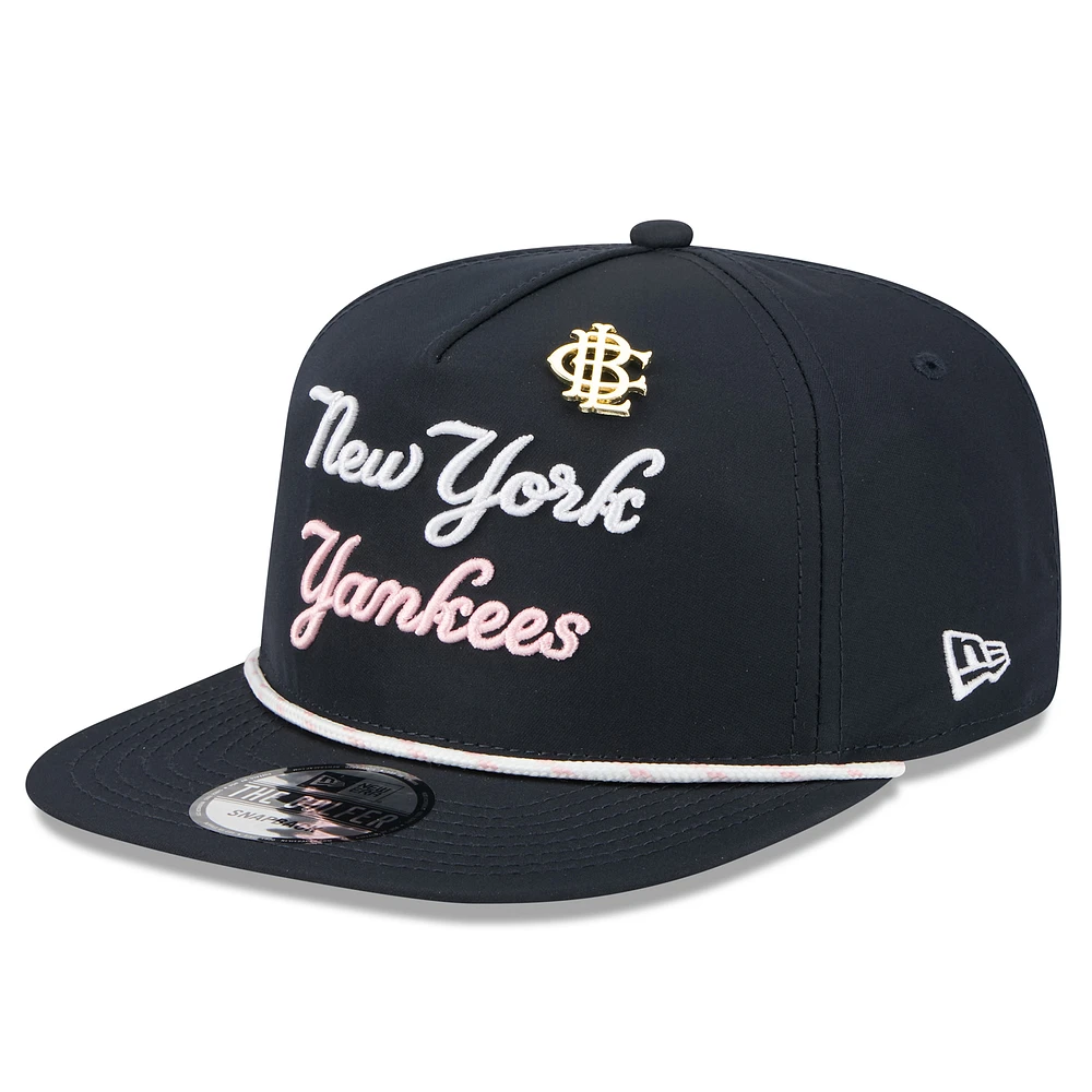 Men's New Era Navy New York Yankees 2025 Big League Chew Golfer Snapback Hat