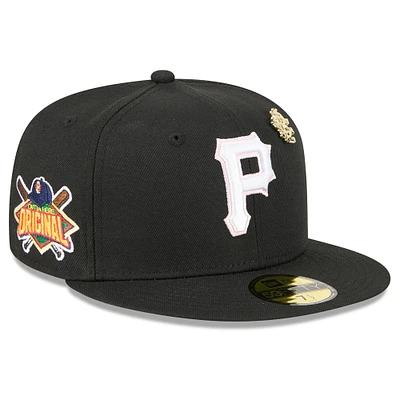 Men's New Era Black Pittsburgh Pirates 2025 Big League Chew 59FIFTY Fitted Hat