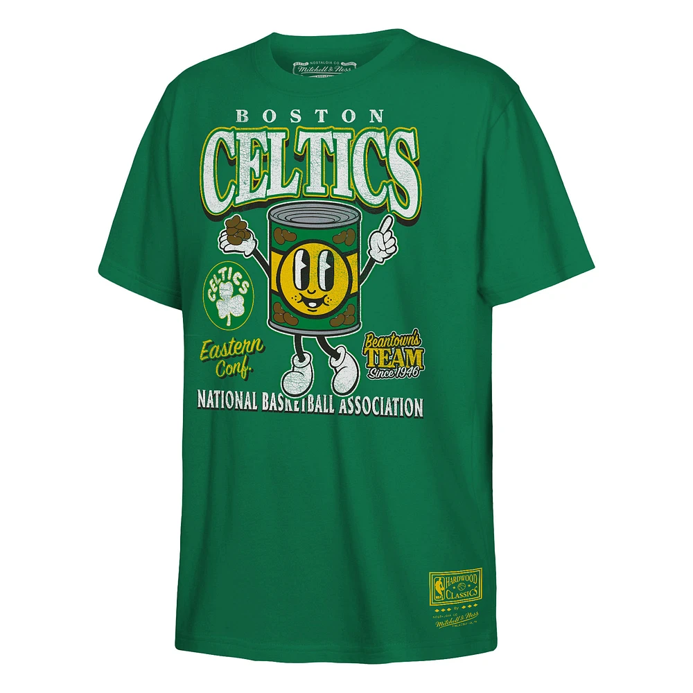 Youth Mitchell & Ness Kelly Green Boston Celtics Concession Food Character T-Shirt