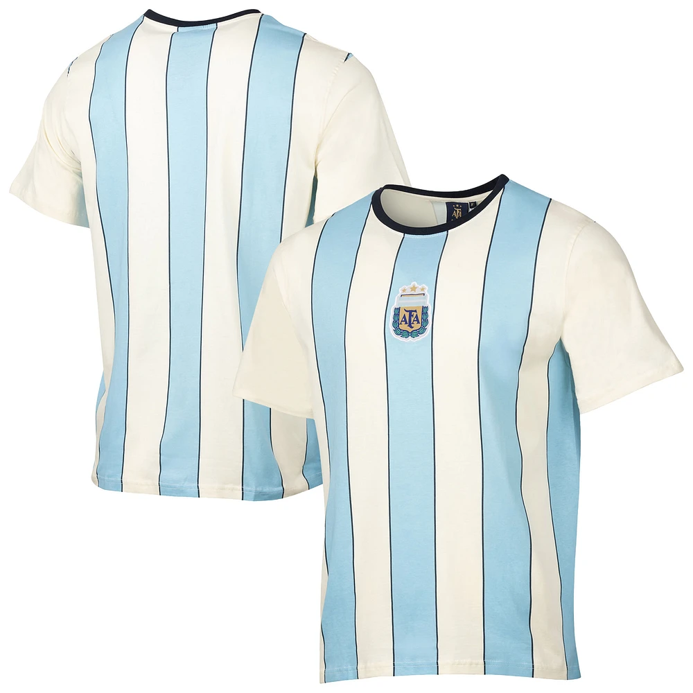 Men's Sport Design Sweden Cream/Light Blue Argentina National Team Relaxed T-Shirt