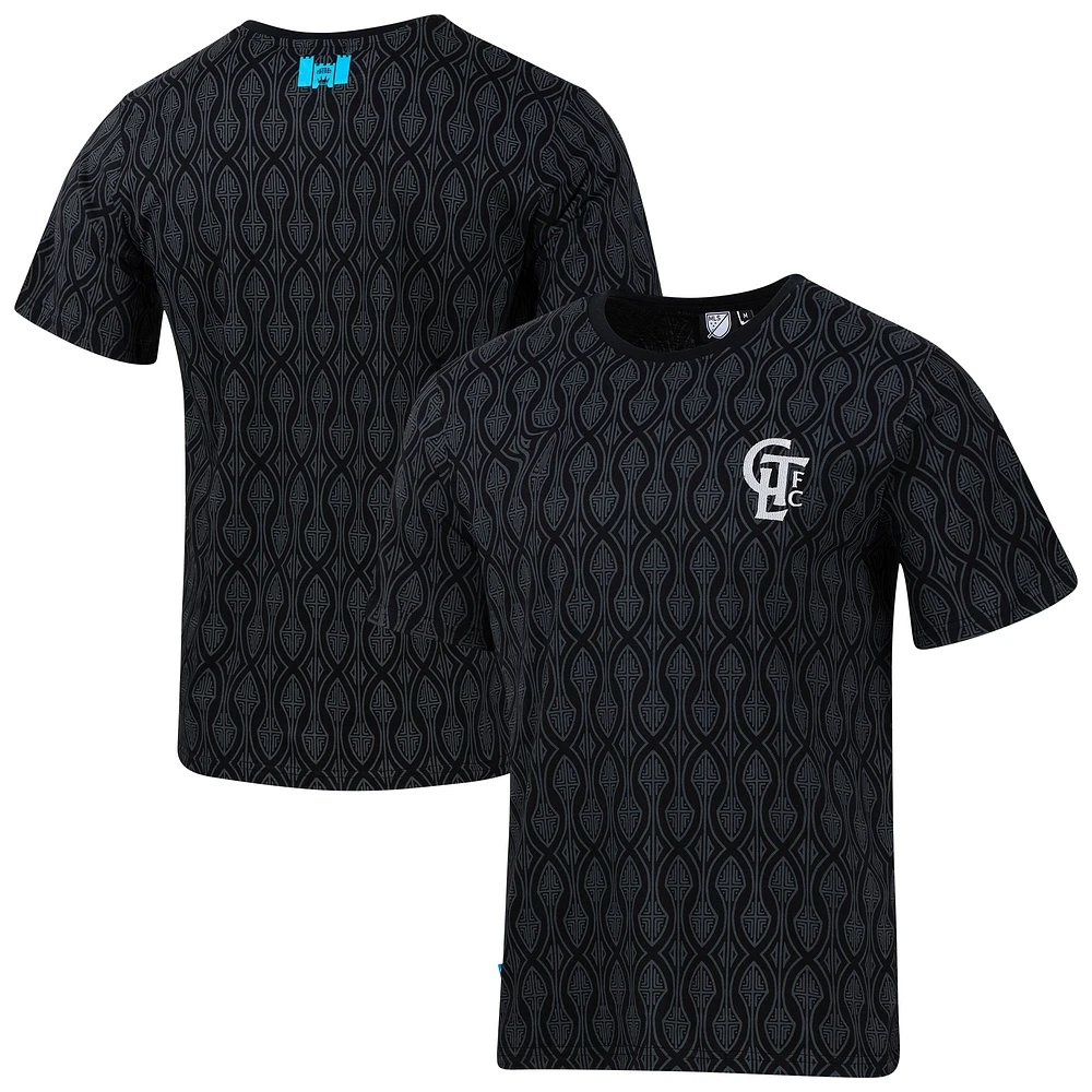 Men's Sport Design Sweden Black Charlotte FC Jersey Hook Relaxed T-Shirt