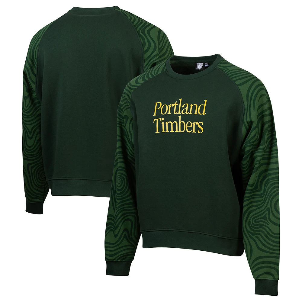 Men's Sport Design Sweden Green Portland Timbers 2025 Jersey Hook Oversized Sweatshirt