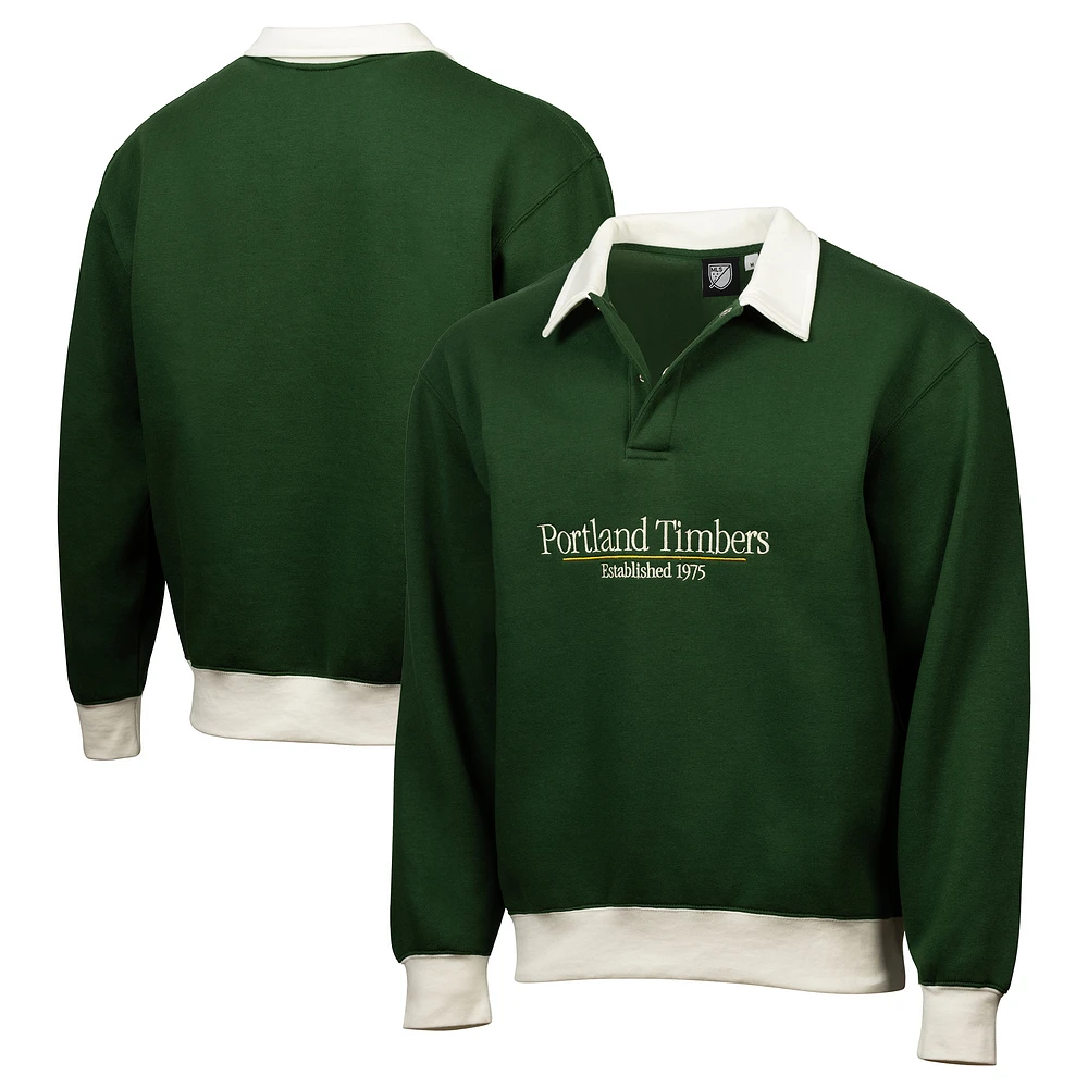 Men's Sport Design Sweden Green Portland Timbers 2025 Jersey Hook Relaxed Rugger Sweatshirt