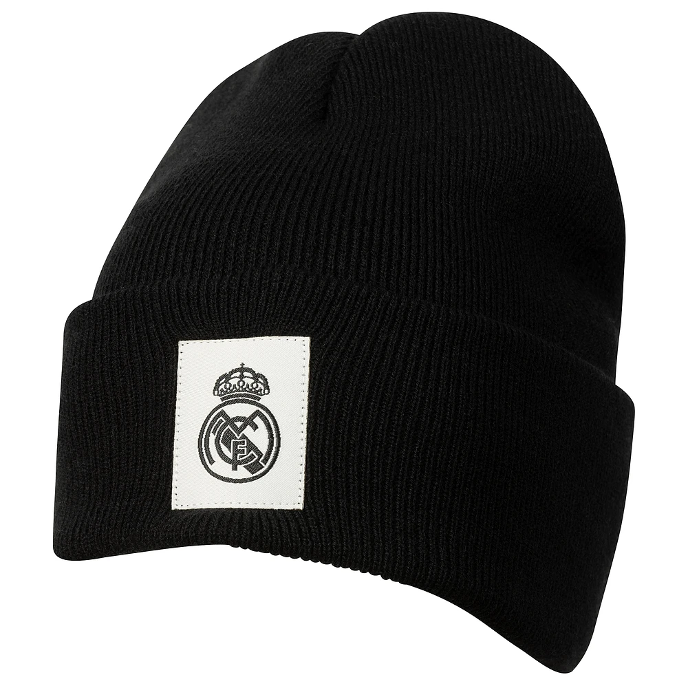 Men's Black Real Madrid Mountain Cuffed Knit Hat