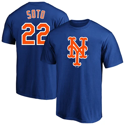Men's Fanatics Juan Soto Royal New York Mets Big & Tall Name Number T-Shirt
