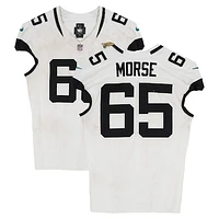 Mitch Morse Jacksonville Jaguars Game-Used #65 White Nike Jersey vs. Tennessee Titans on December 8, 2024