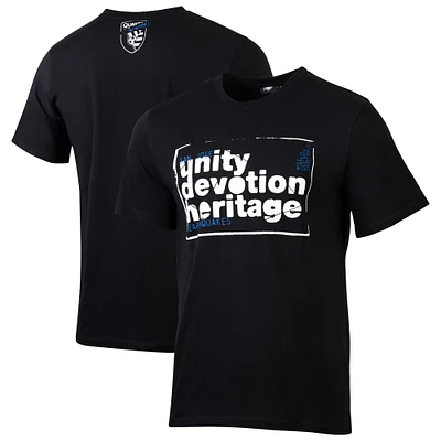 Men's Sport Design Sweden Black San Jose Earthquakes Game Day Relaxed T-Shirt