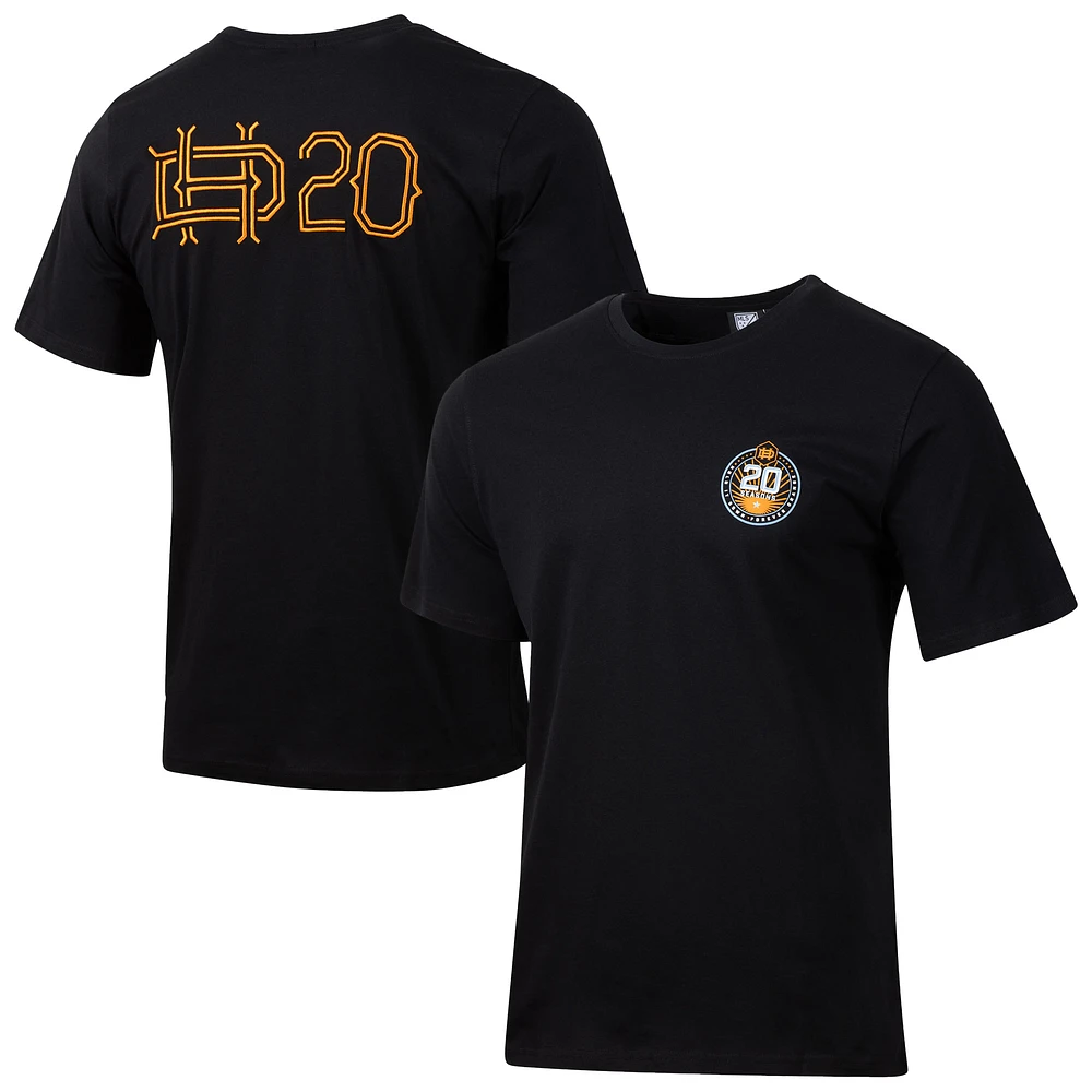 Men's Sport Design Sweden Black Houston Dynamo FC Team Script Relaxed T-Shirt