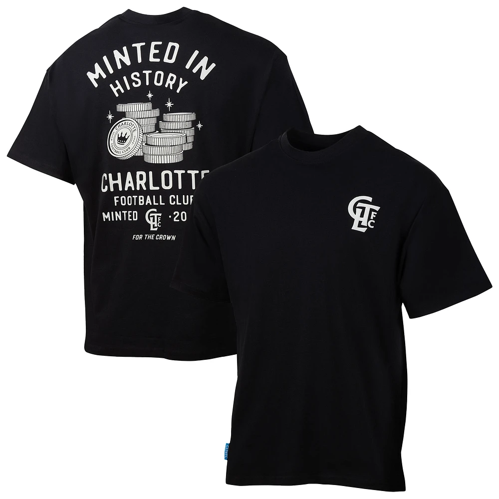 Men's Sport Design Sweden Black Charlotte FC City Soul Oversized T-Shirt