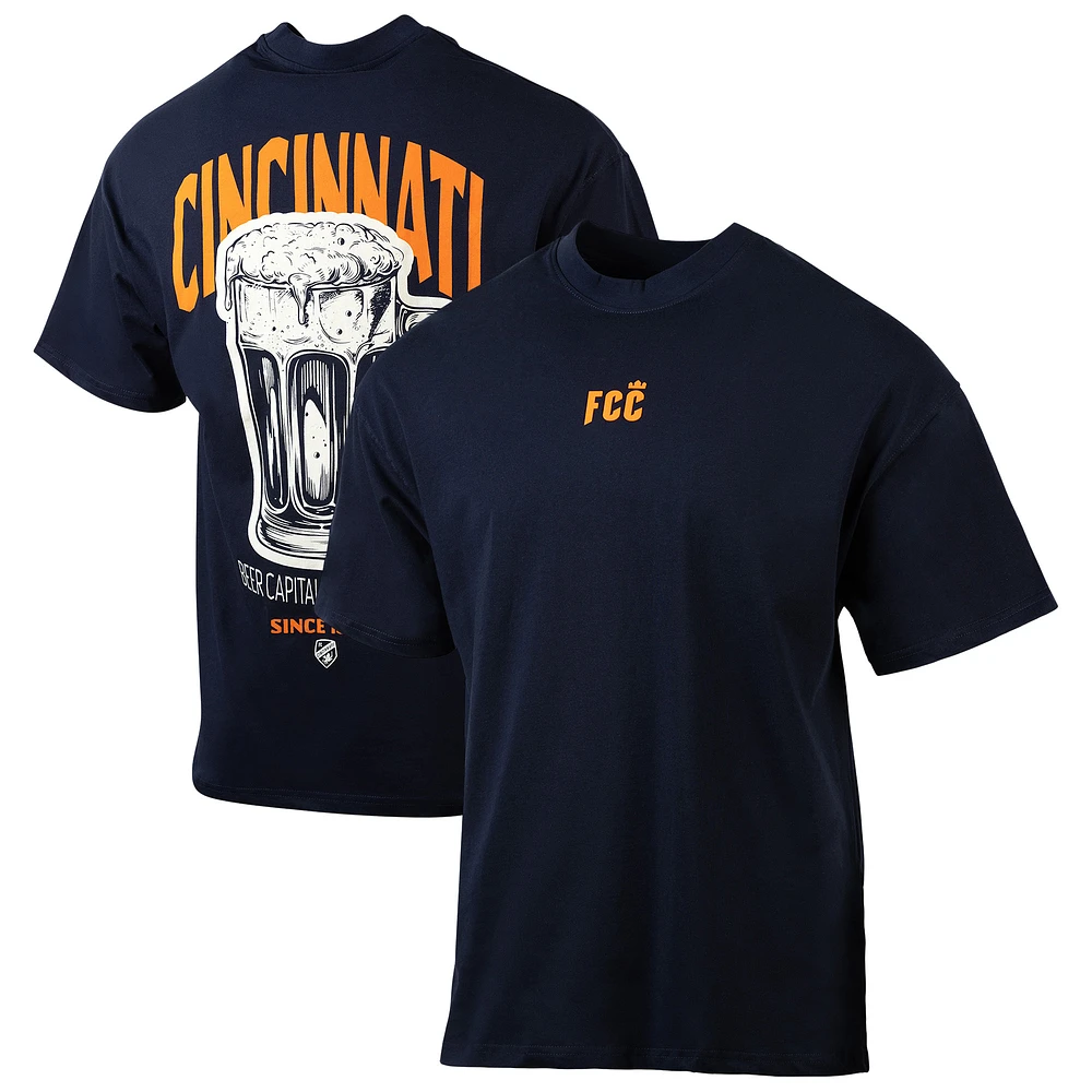 Men's Sport Design Sweden Navy FC Cincinnati City Soul Oversized T-Shirt
