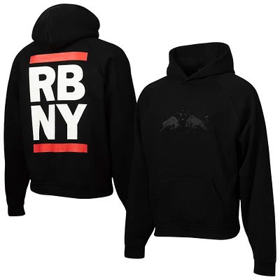 Men's Black New York Red Bulls Hometown Oversized Pullover Hoodie