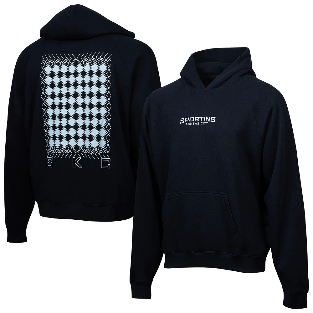 Men's Navy Sporting Kansas City Hometown Oversized Pullover Hoodie