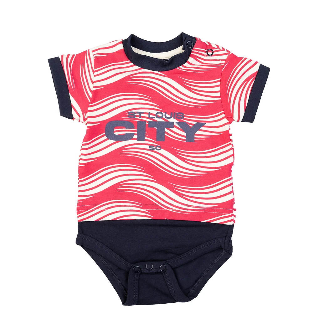 Infant Sport Design Sweden Red St. Louis City SC Body T-Shirt Bodysuit