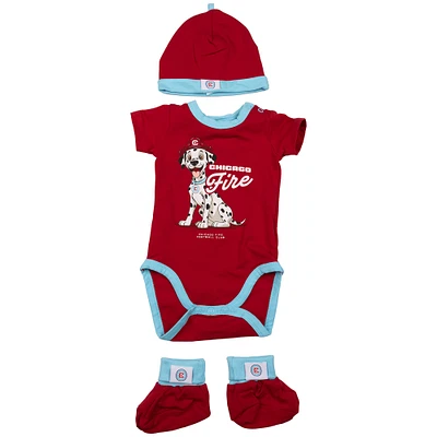 Newborn Sport Design Sweden Red Chicago Fire New Recruit Gift Set