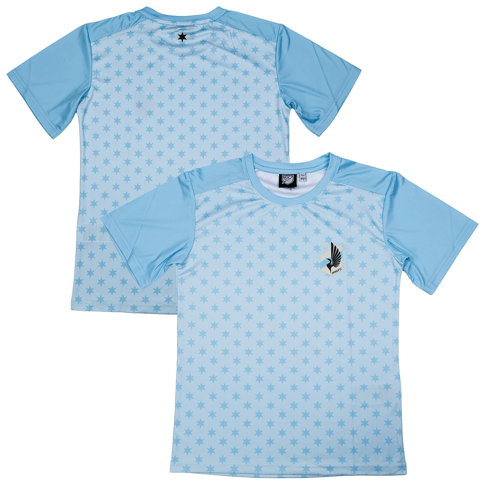 Youth Sport Design Sweden Light Blue Minnesota United FC Starting Lineup Home T-Shirt